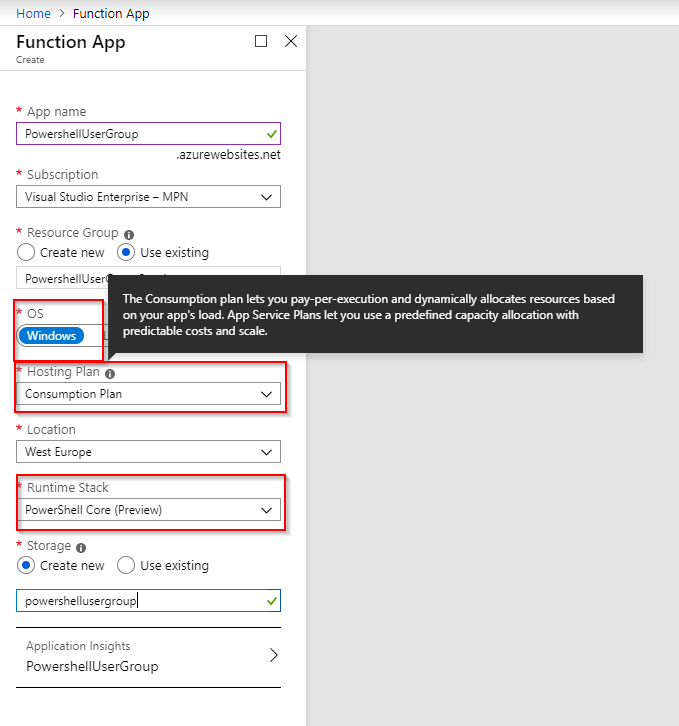 FunctionApp-Create