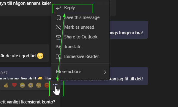 Xenit citatsvara i Teams