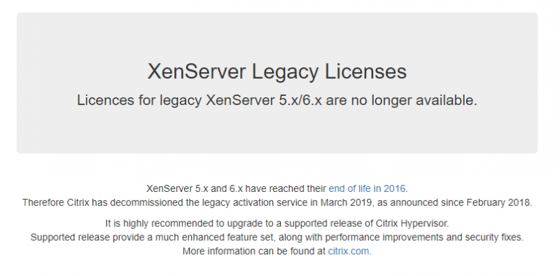 Legacy_XenServer_No_Longer_Available